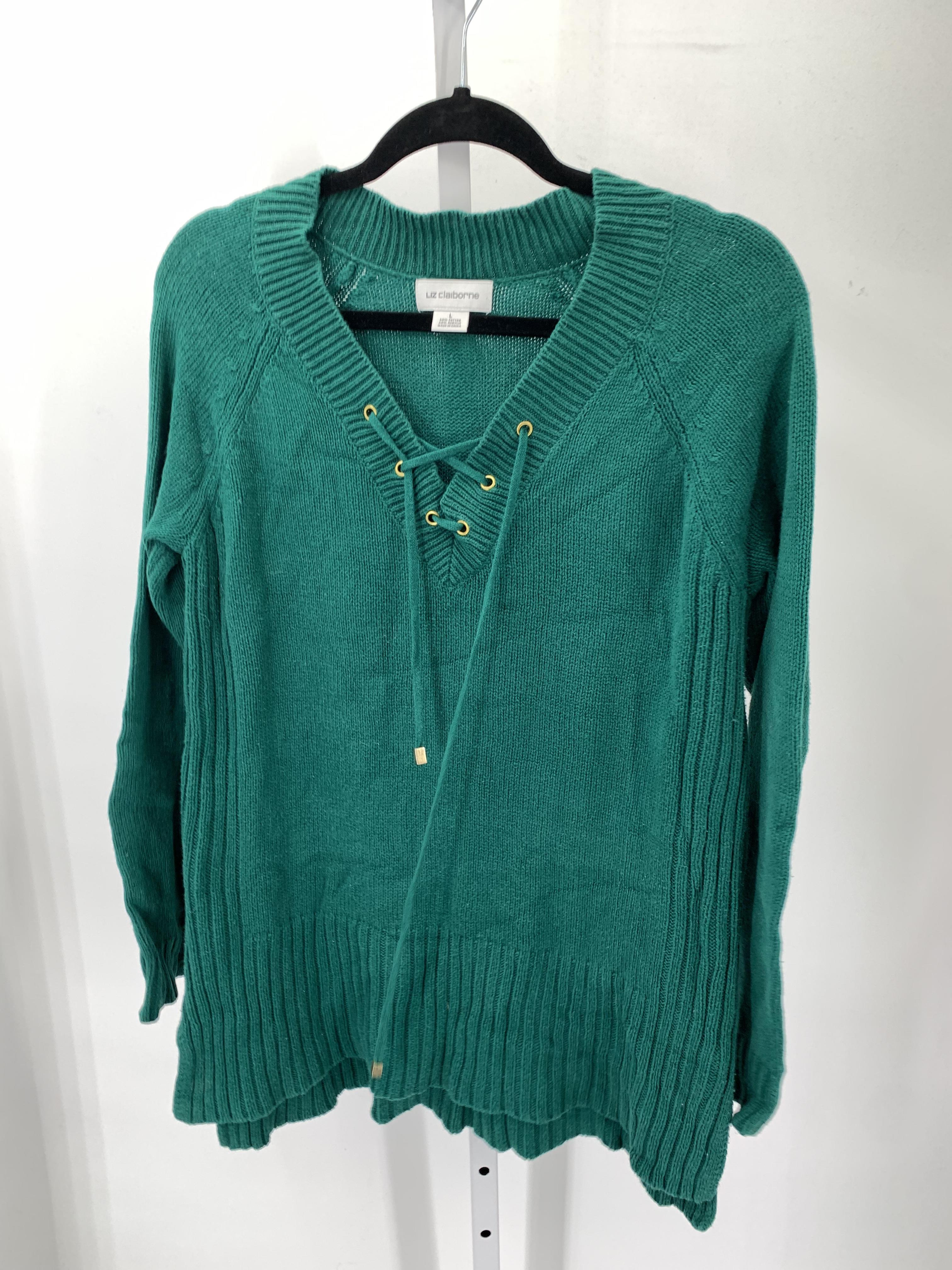 Liz Claiborne Size Large Misses Long Slv Sweater