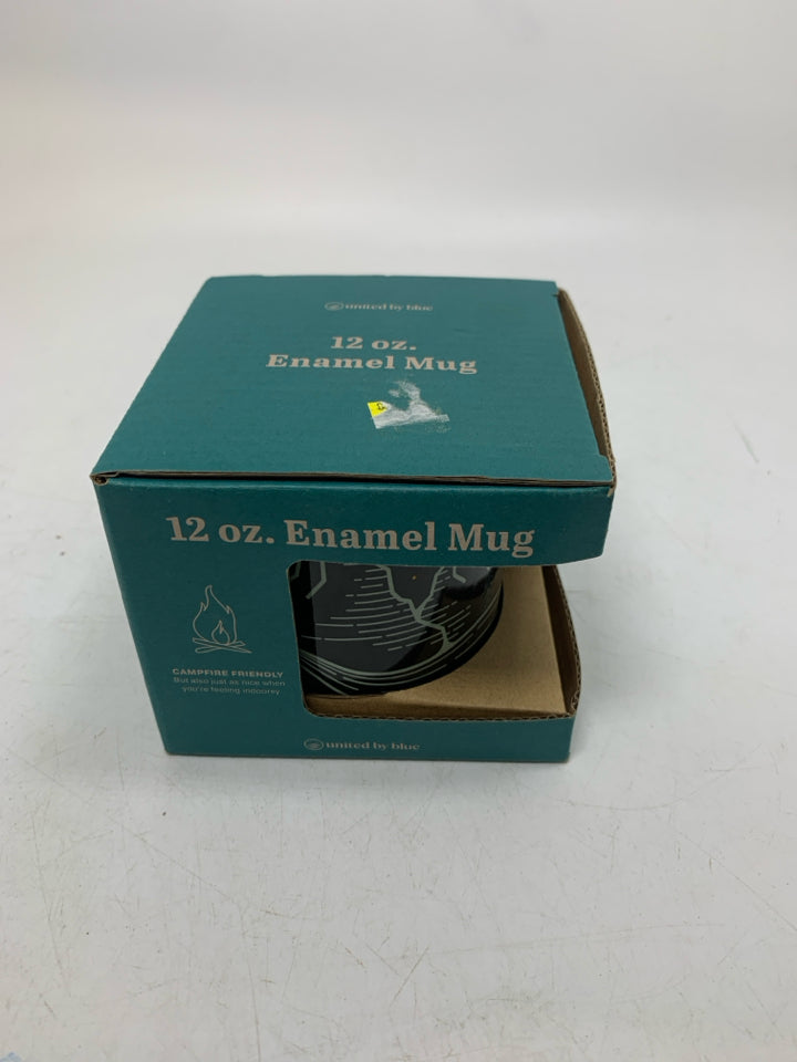 NIB GET LOST ENAMEL MUG.