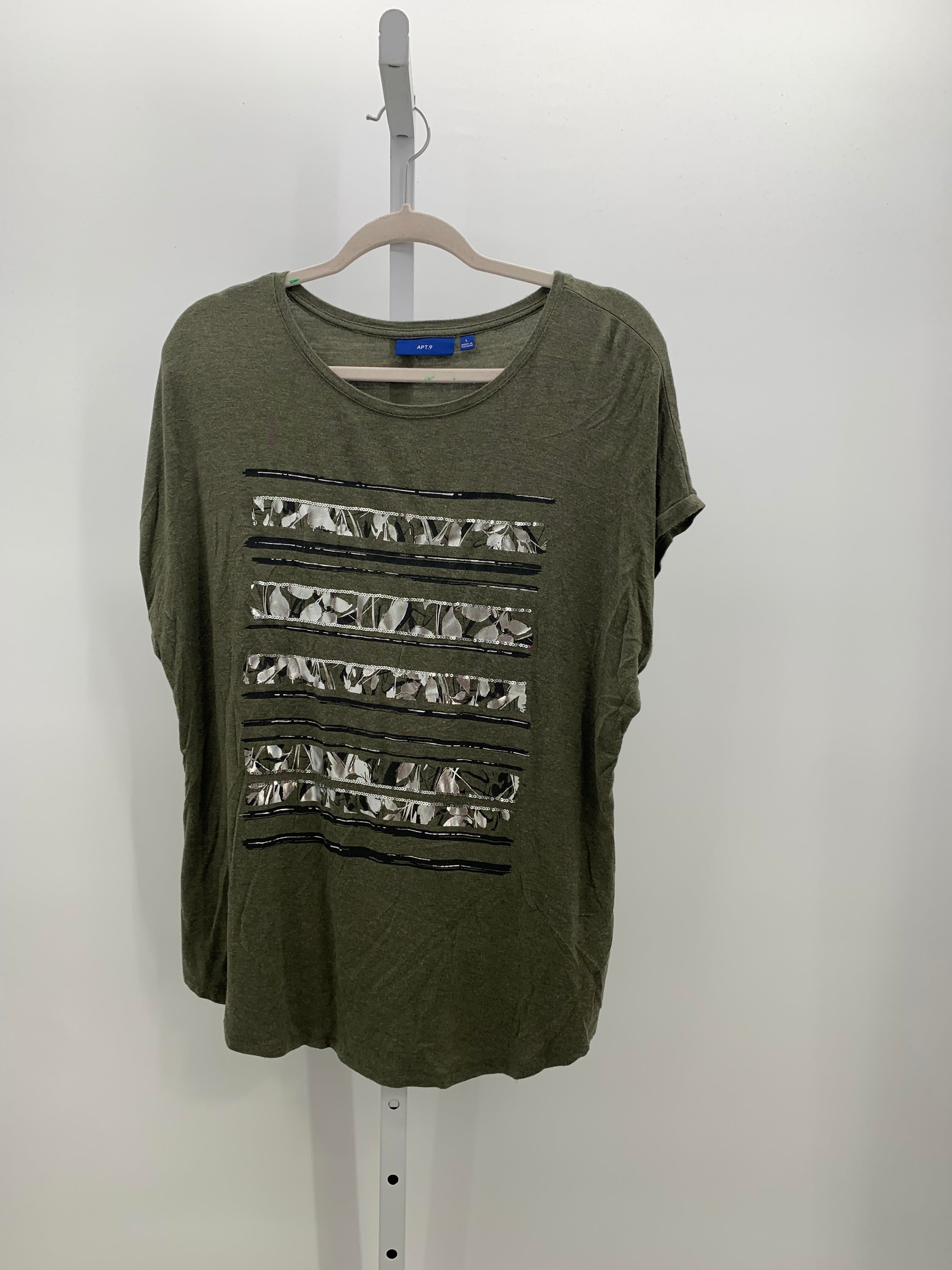 Apt. 9 Size Large Misses Short Sleeve Shirt