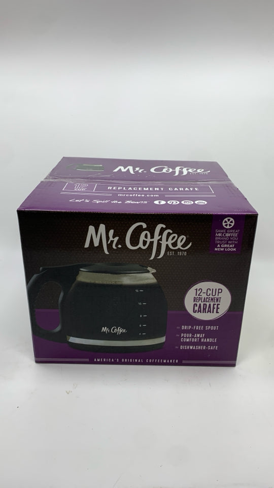 NIB MR COFFEE 12 CUP REPLACEMENT CARAFE.