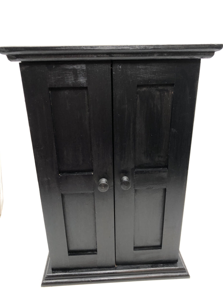 SM BLACK PAINTED CABINET.