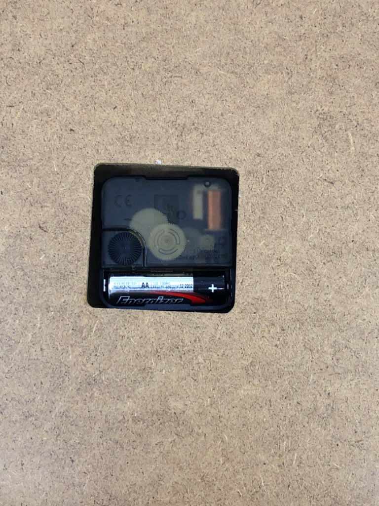 SQUARE BLACK DISTRESSED WALL CLOCK NYC SUBWAY.