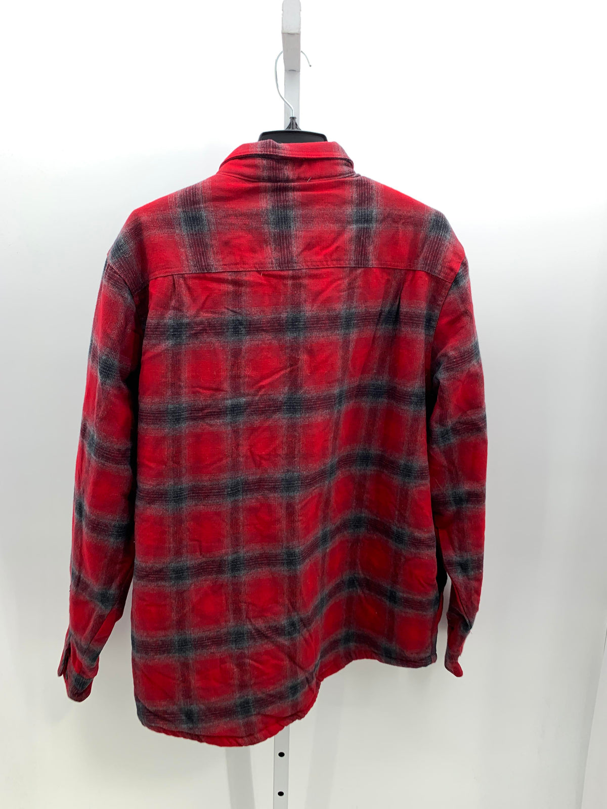 NEW PLAID SHERPA LINED BTN DOWN