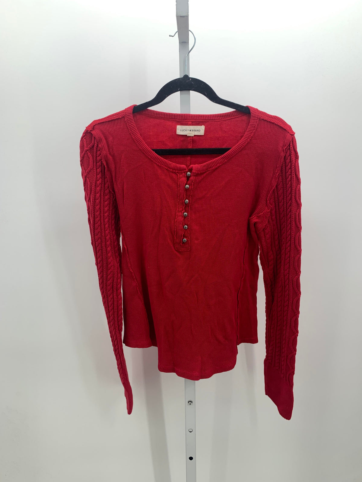 Lucky Brand Size Medium Misses Long Sleeve Shirt