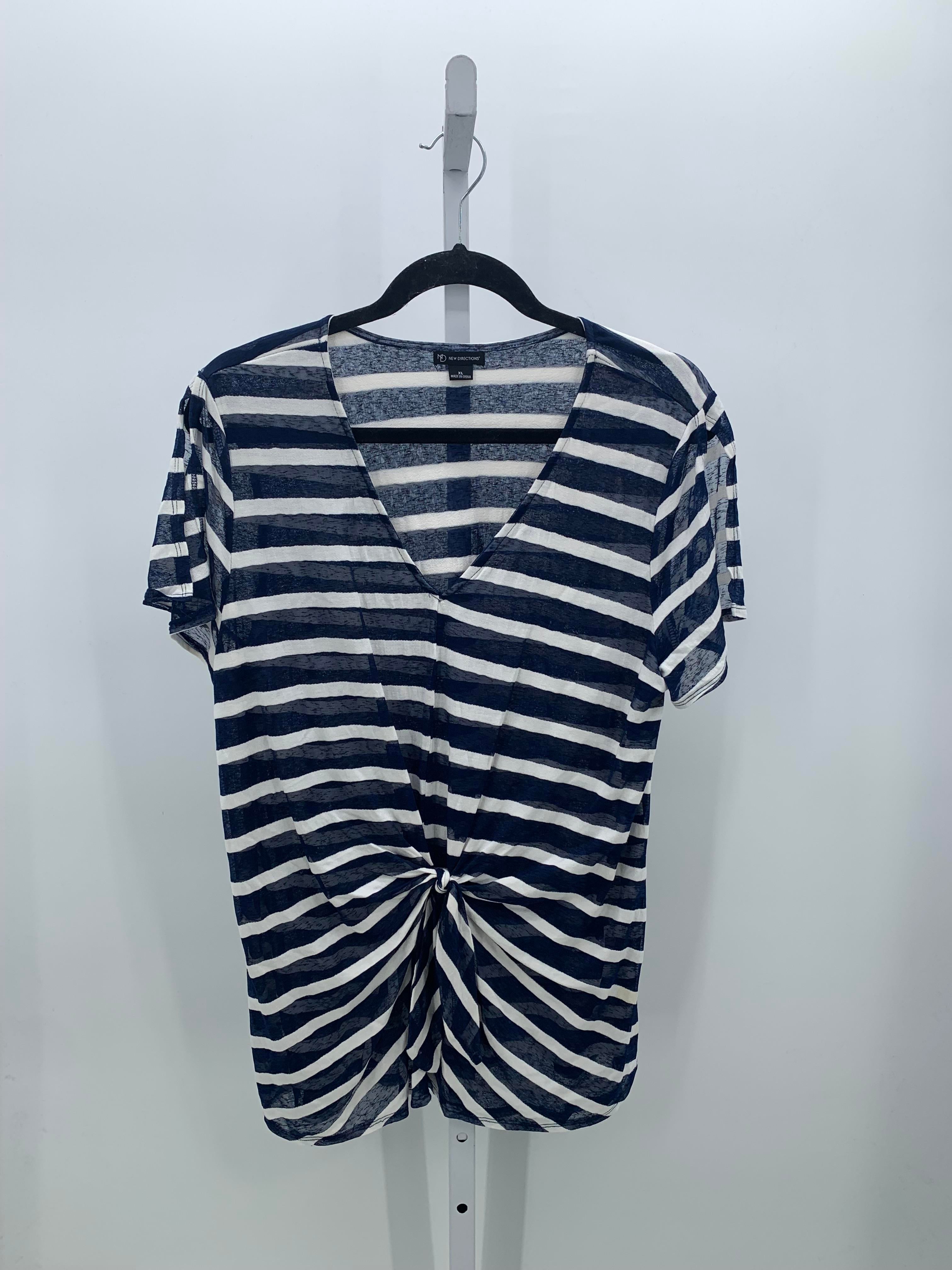 New Direction Size Extra Large Misses Short Sleeve Shirt