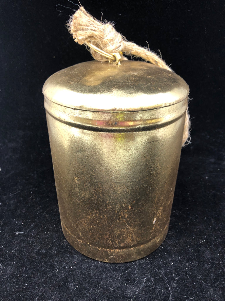NWT LARGE GOLD DECORATIVE BELL.