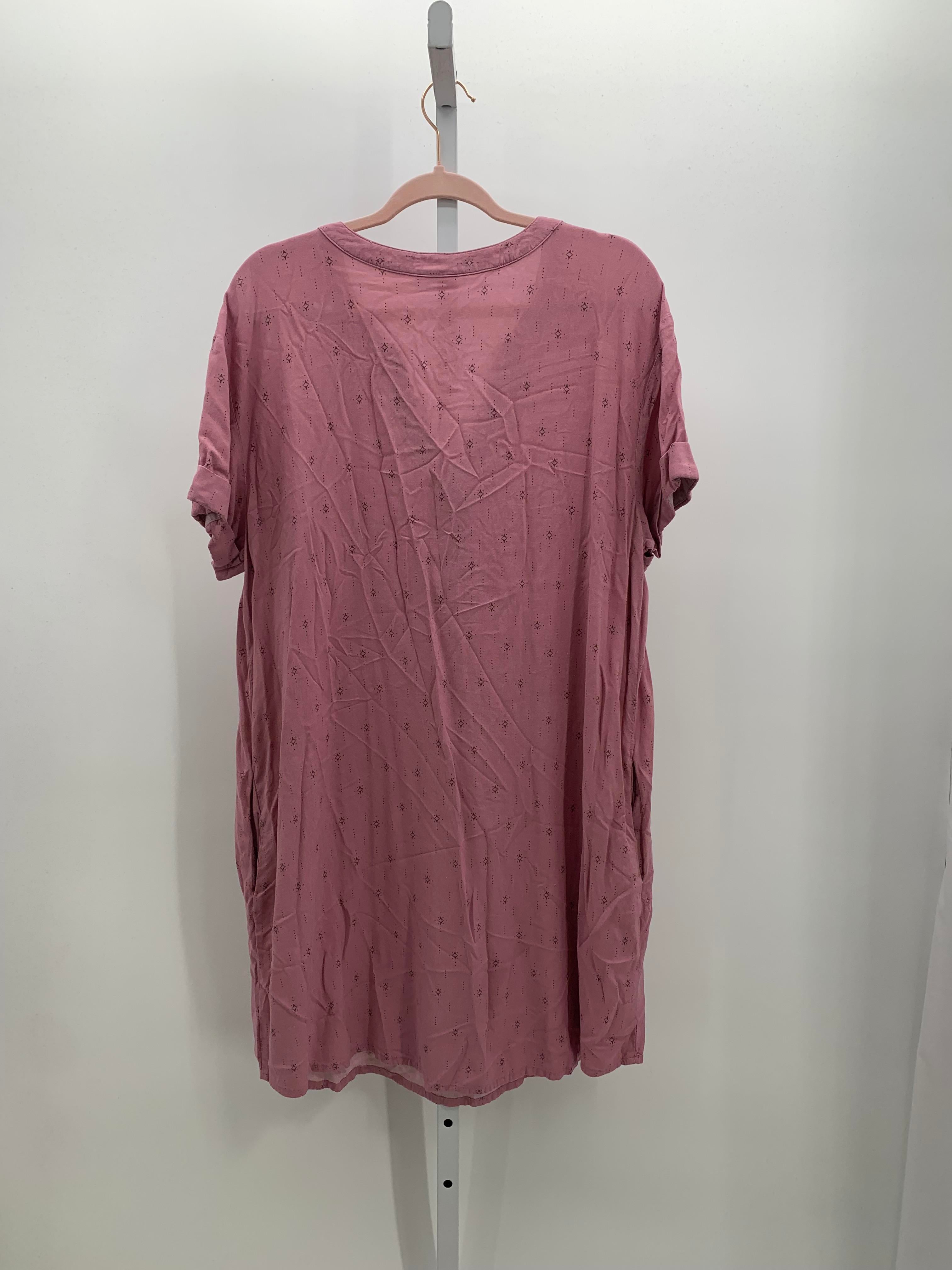 A.N.A. Size Extra Large Misses Short Sleeve Dress