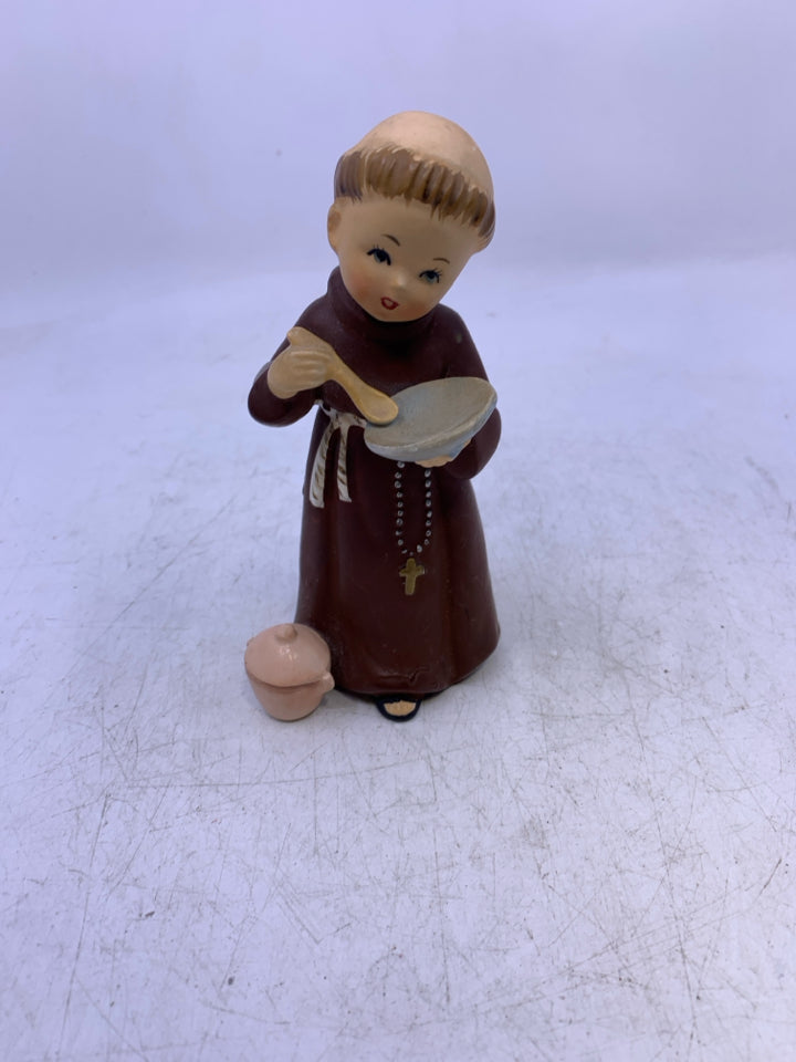 VTG MONK WITH PLATE.