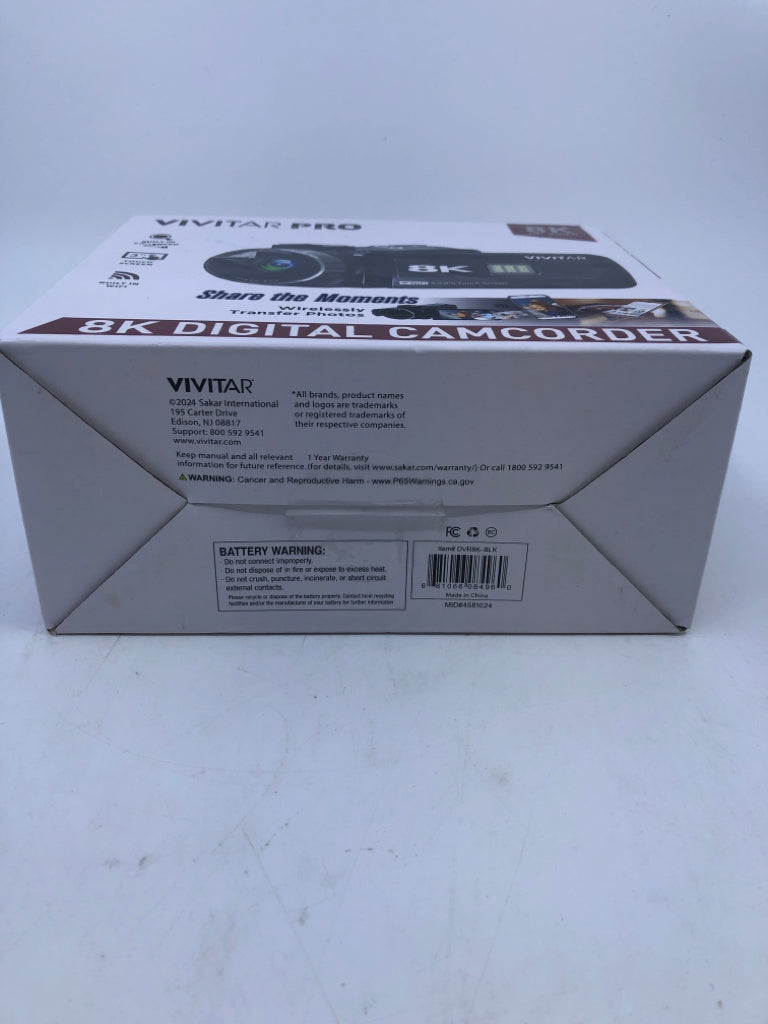 NIB VIVITAR PRO DIGITAL CAMCORDER.