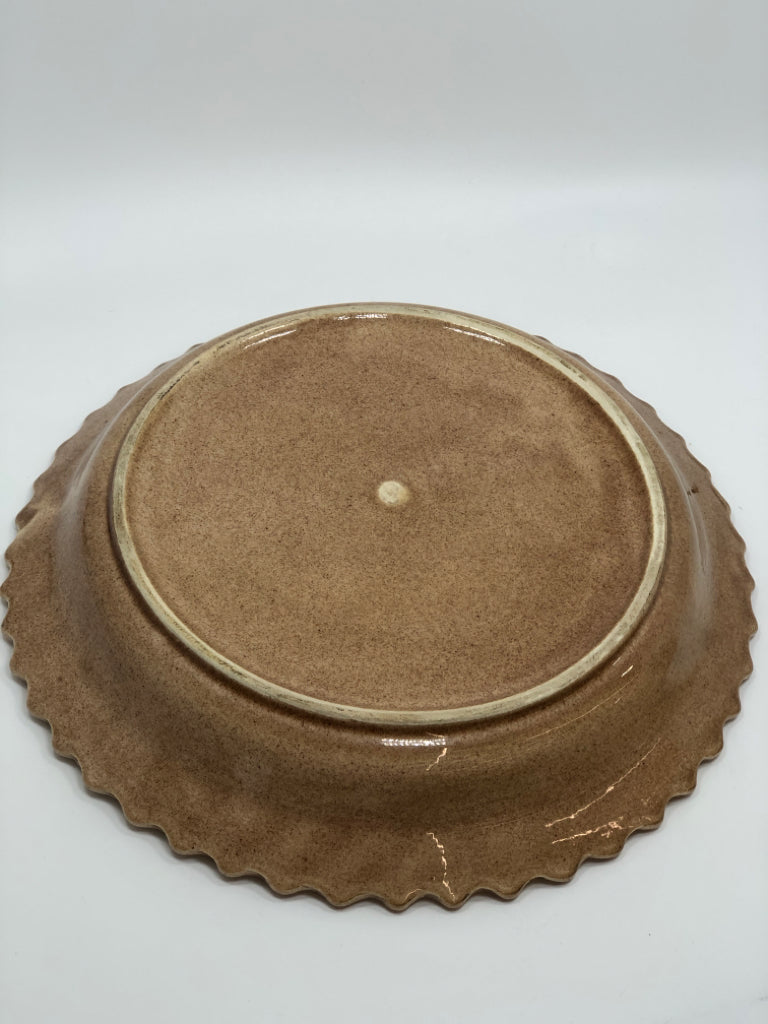CERAMIC 'CHERRY PIE' PIE BAKING DISH.
