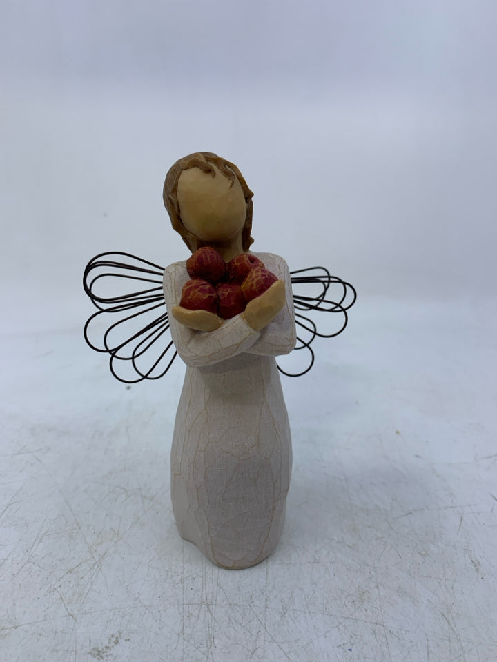 GOOD HEALTH GIRL HOLDING APPLES.