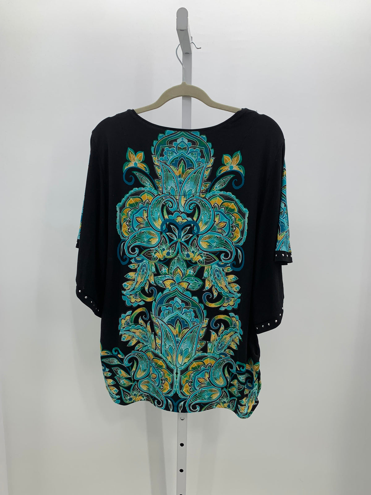JM Collection Size Extra Large Misses Short Sleeve Shirt
