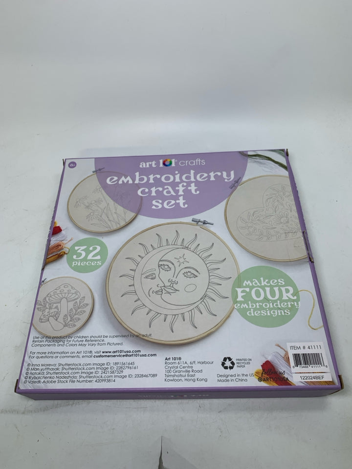 NIB EMBROIDERY CRAFT SET.