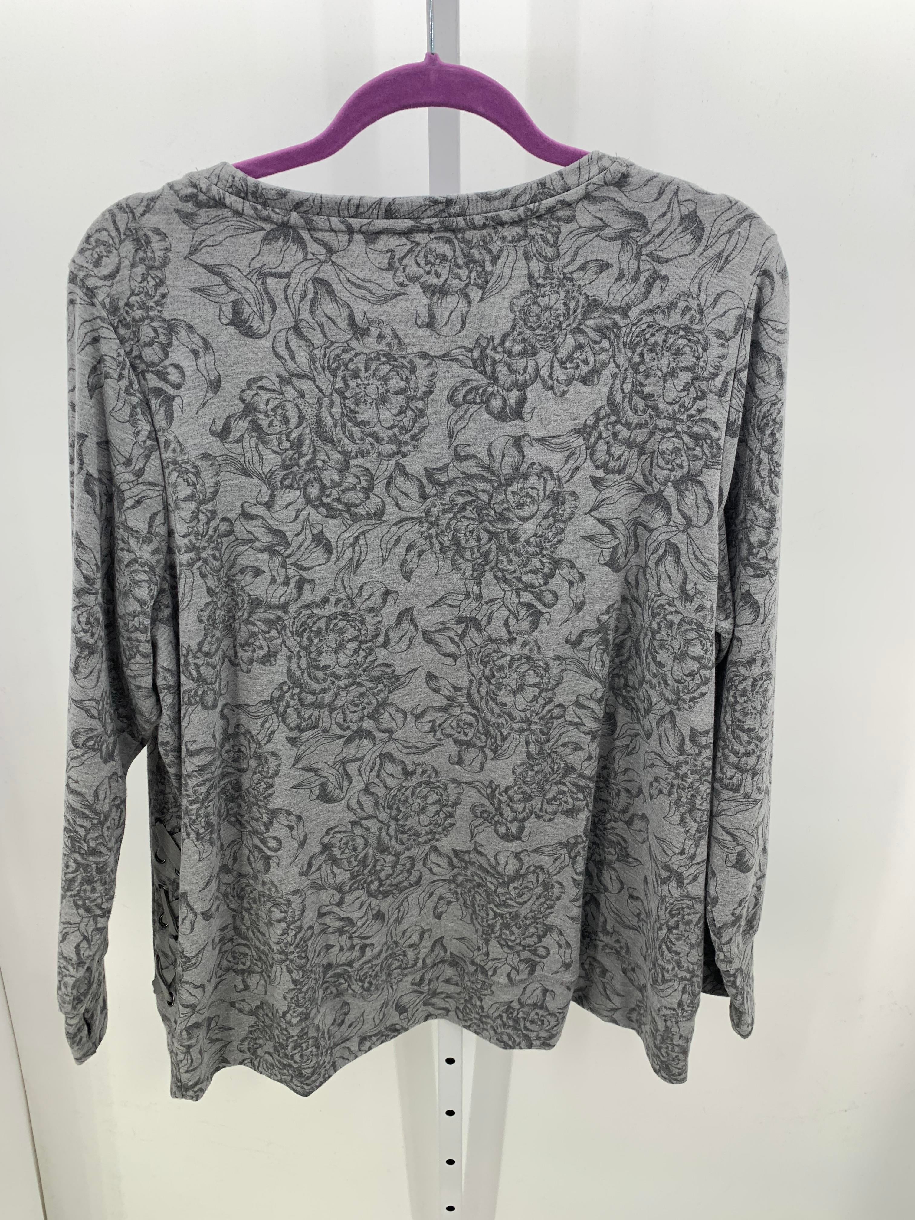 Ideology Size 1X Womens Long Sleeve Shirt
