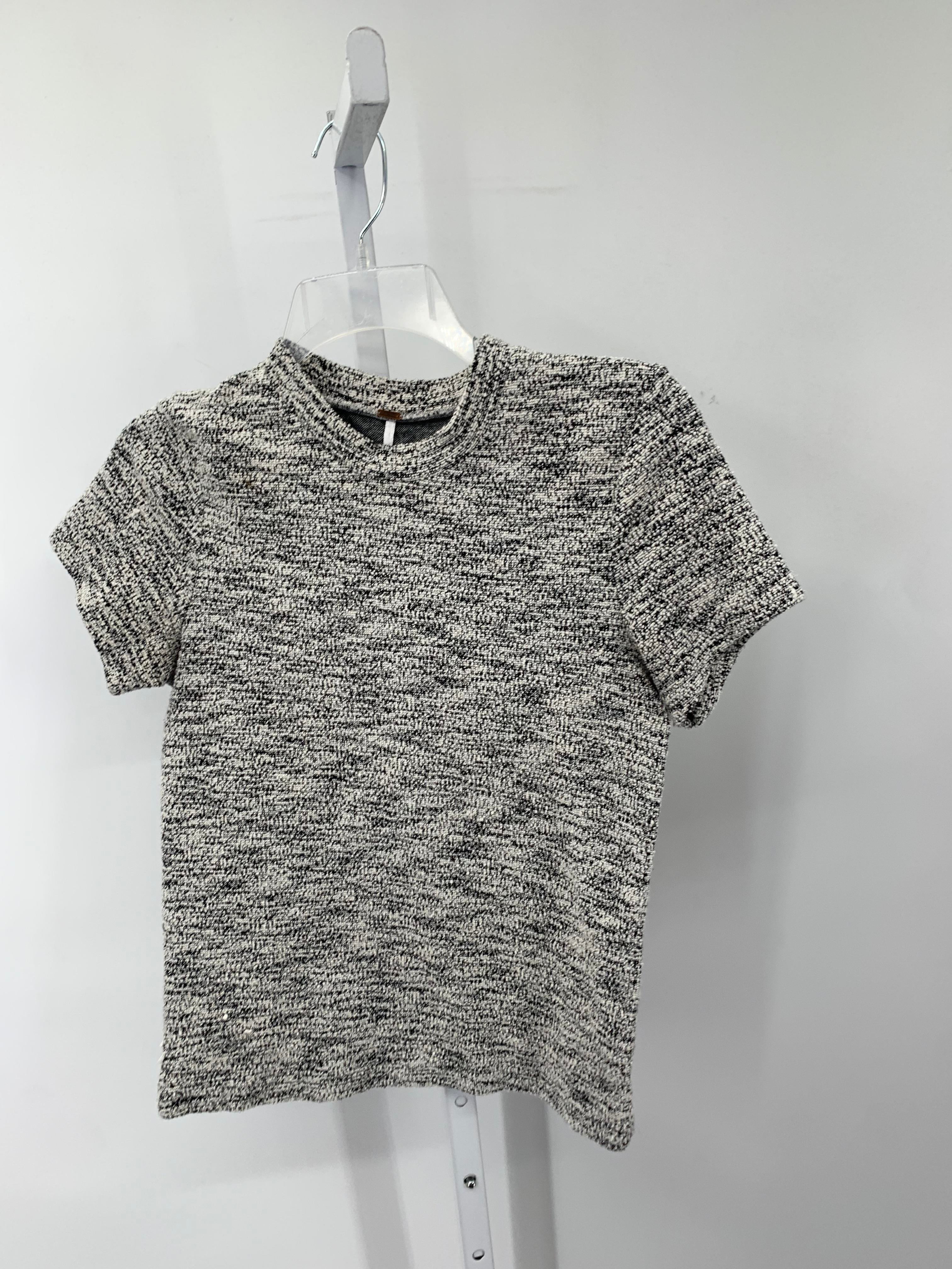 Free People Size Large Misses Short Sleeve Shirt