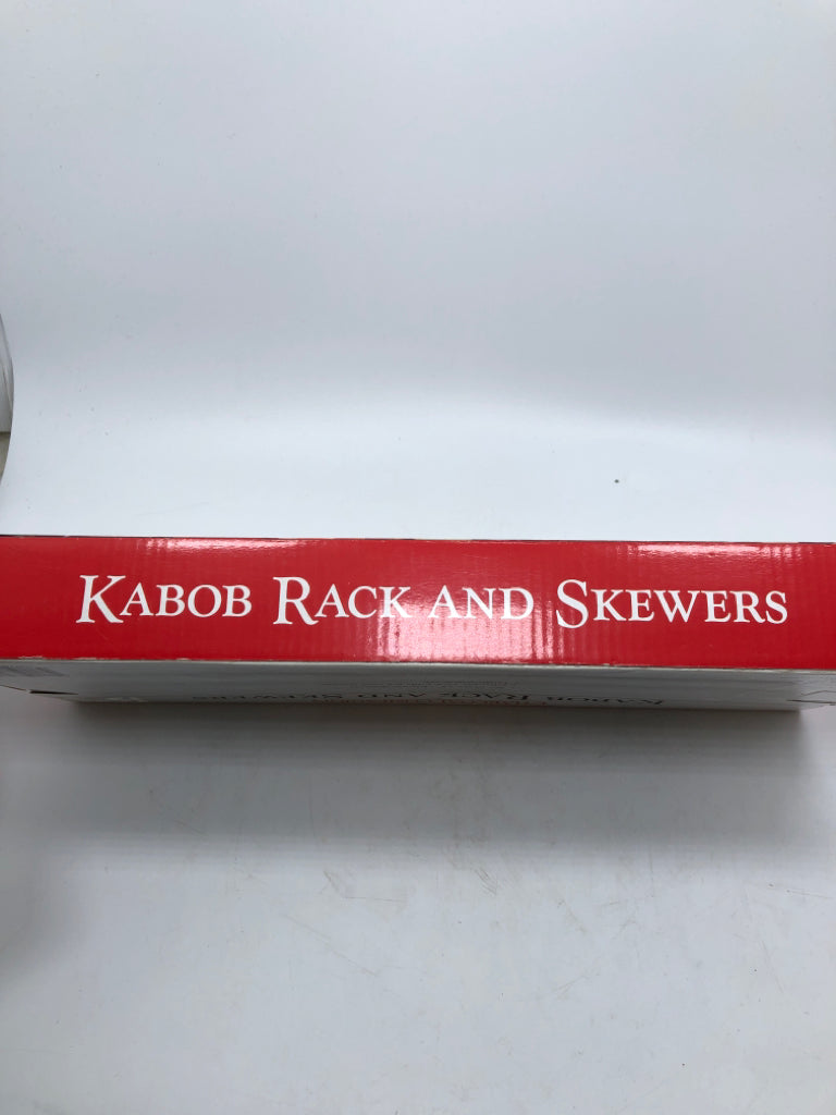 NIB CHARCOAL COMPANION KABOB RACK SKEWERS.