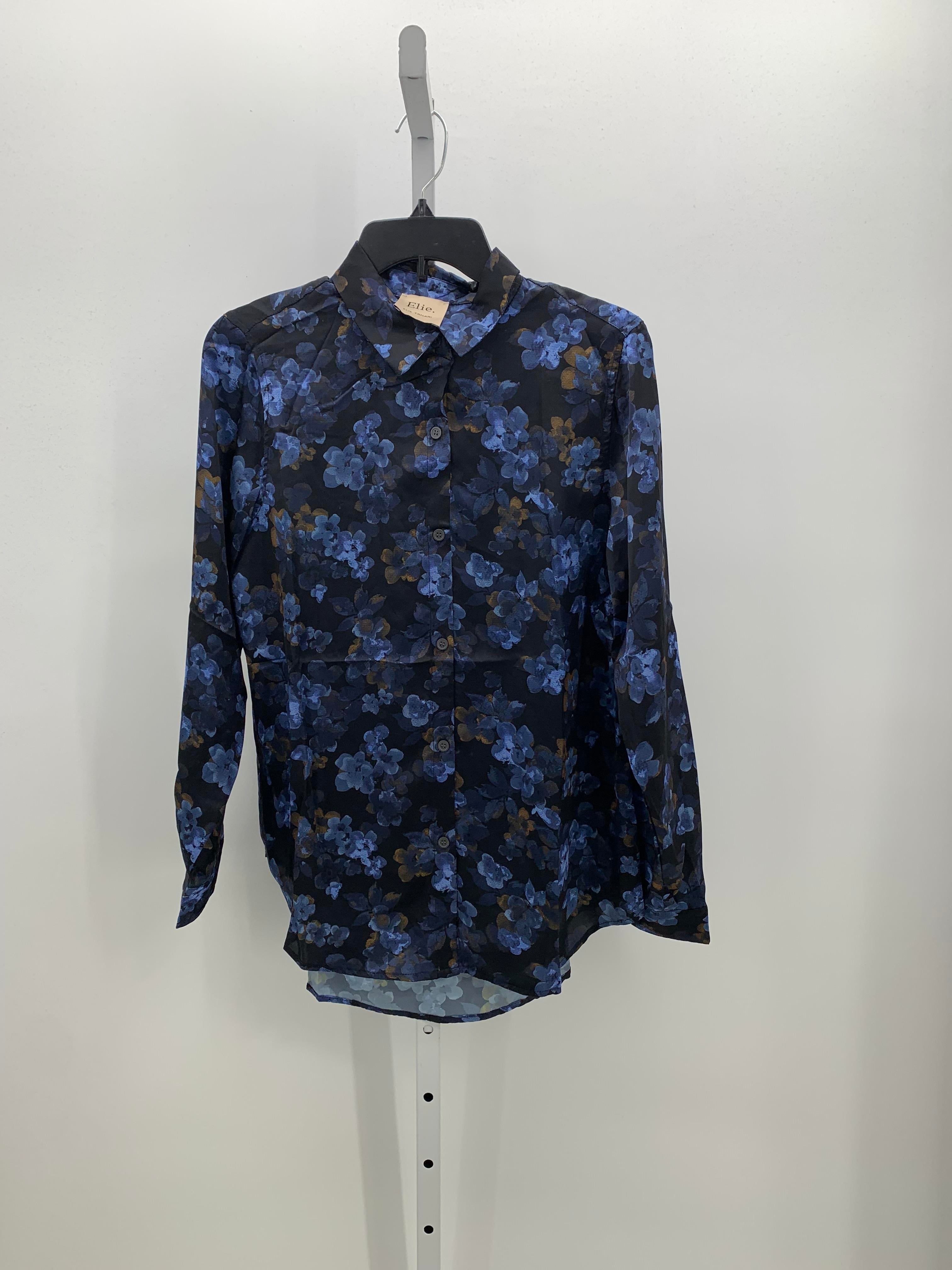 Elie Tahari Size Medium Misses Long Sleeve Shirt