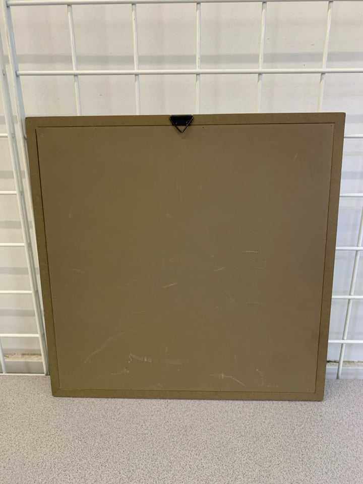 FRESH CUT FLOWERS RAISED WOOD SIGN.