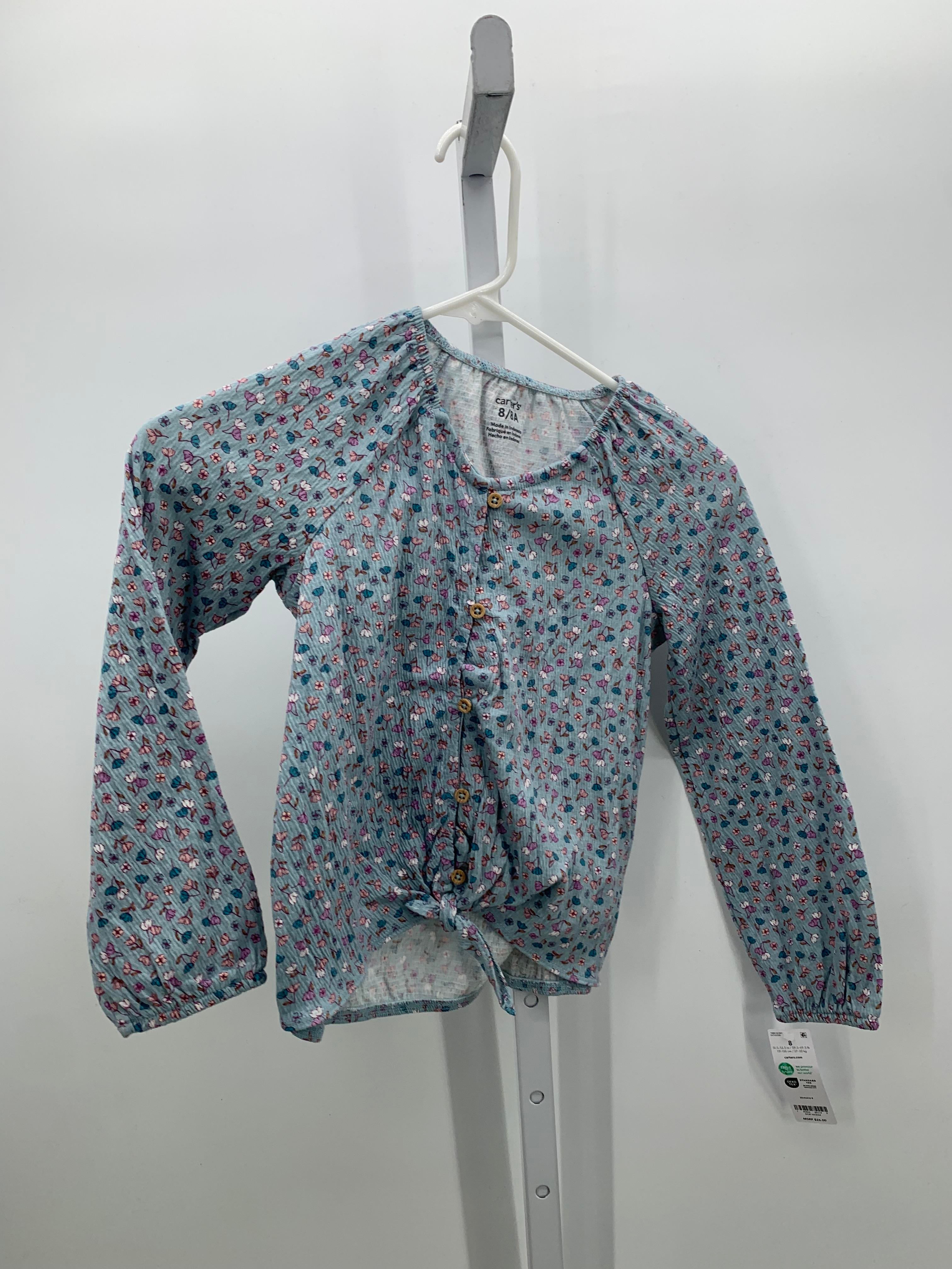 Carters Size 8 Girls Long Sleeve Shirt