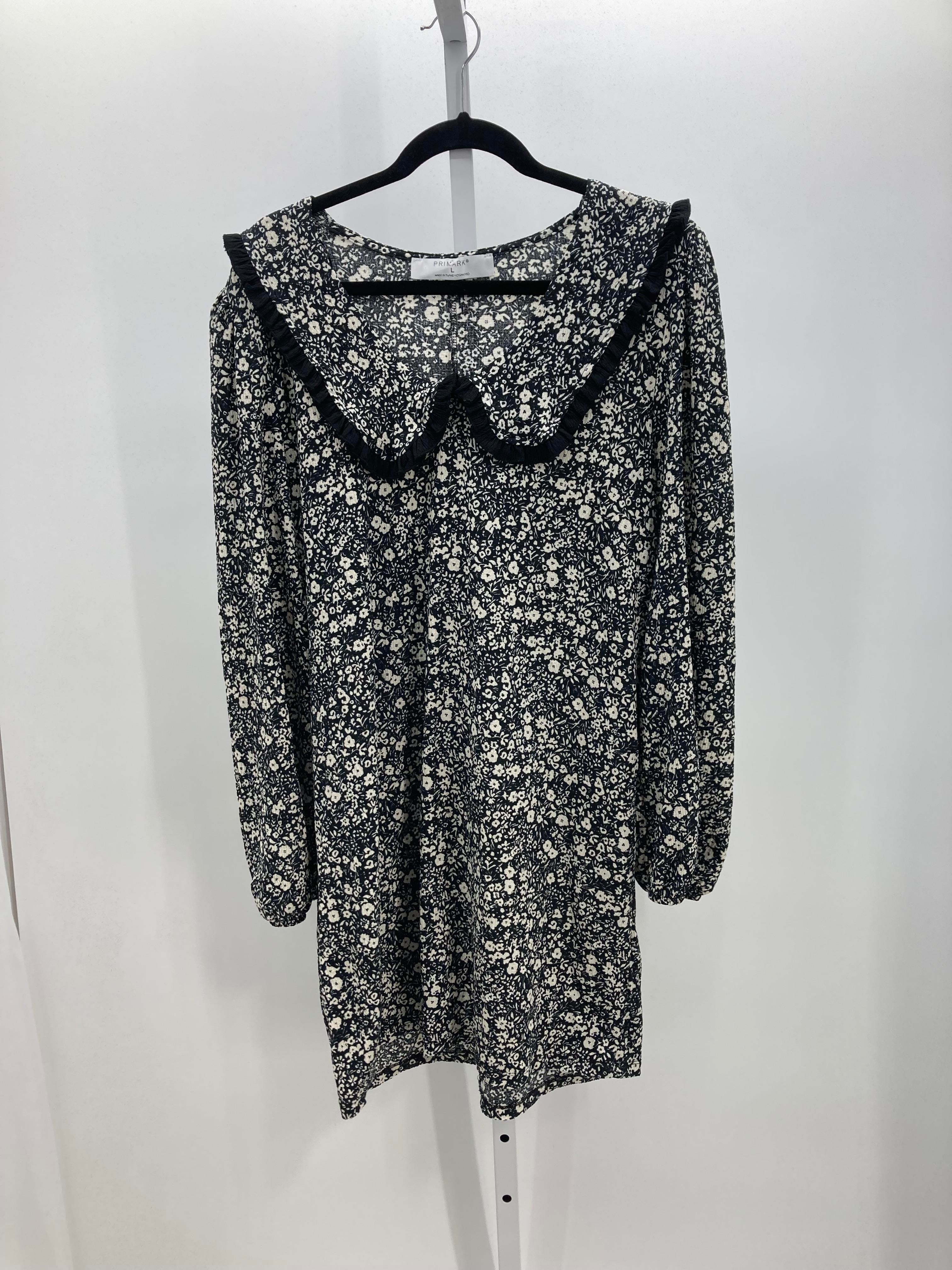 Primark Size Large Misses Long Sleeve Dress