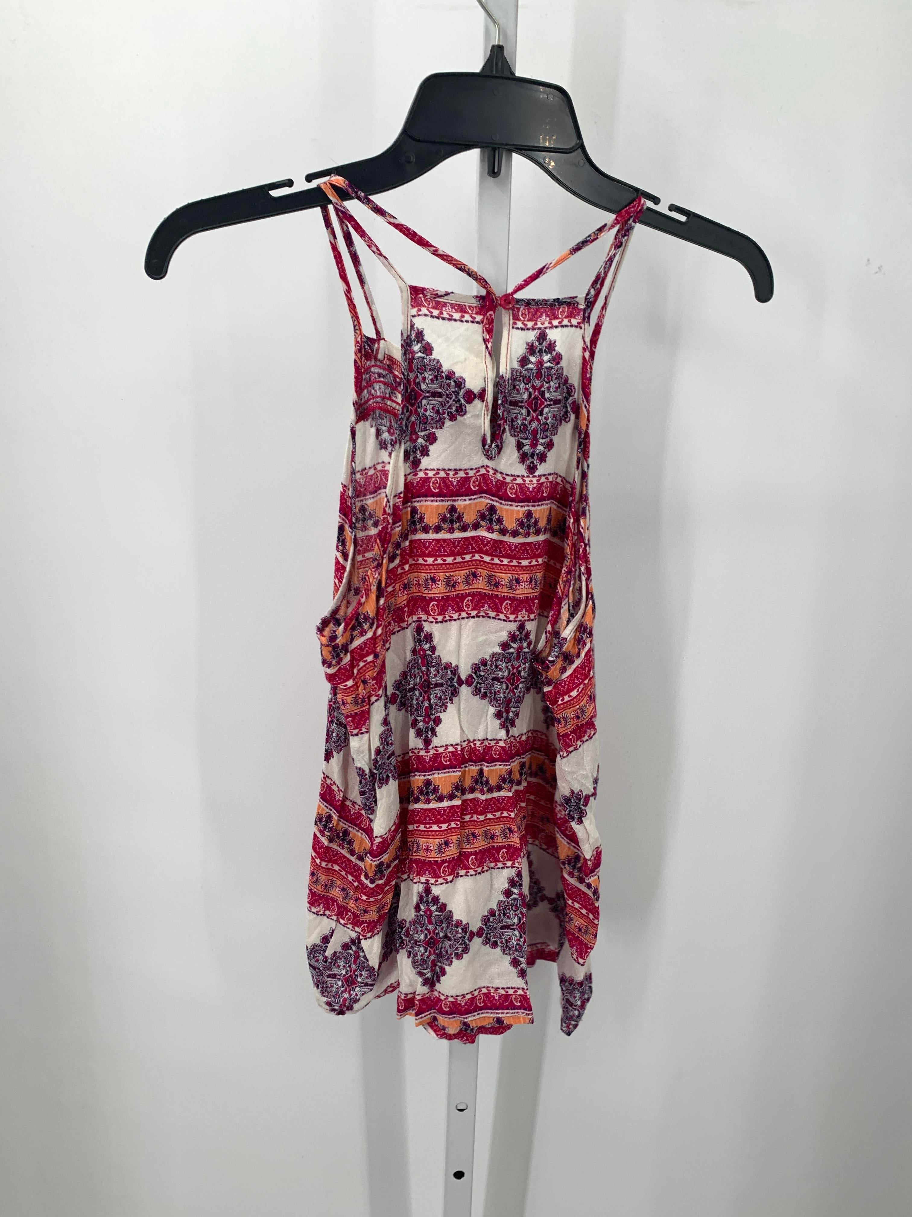 Pink Rose Size Large Juniors Tank