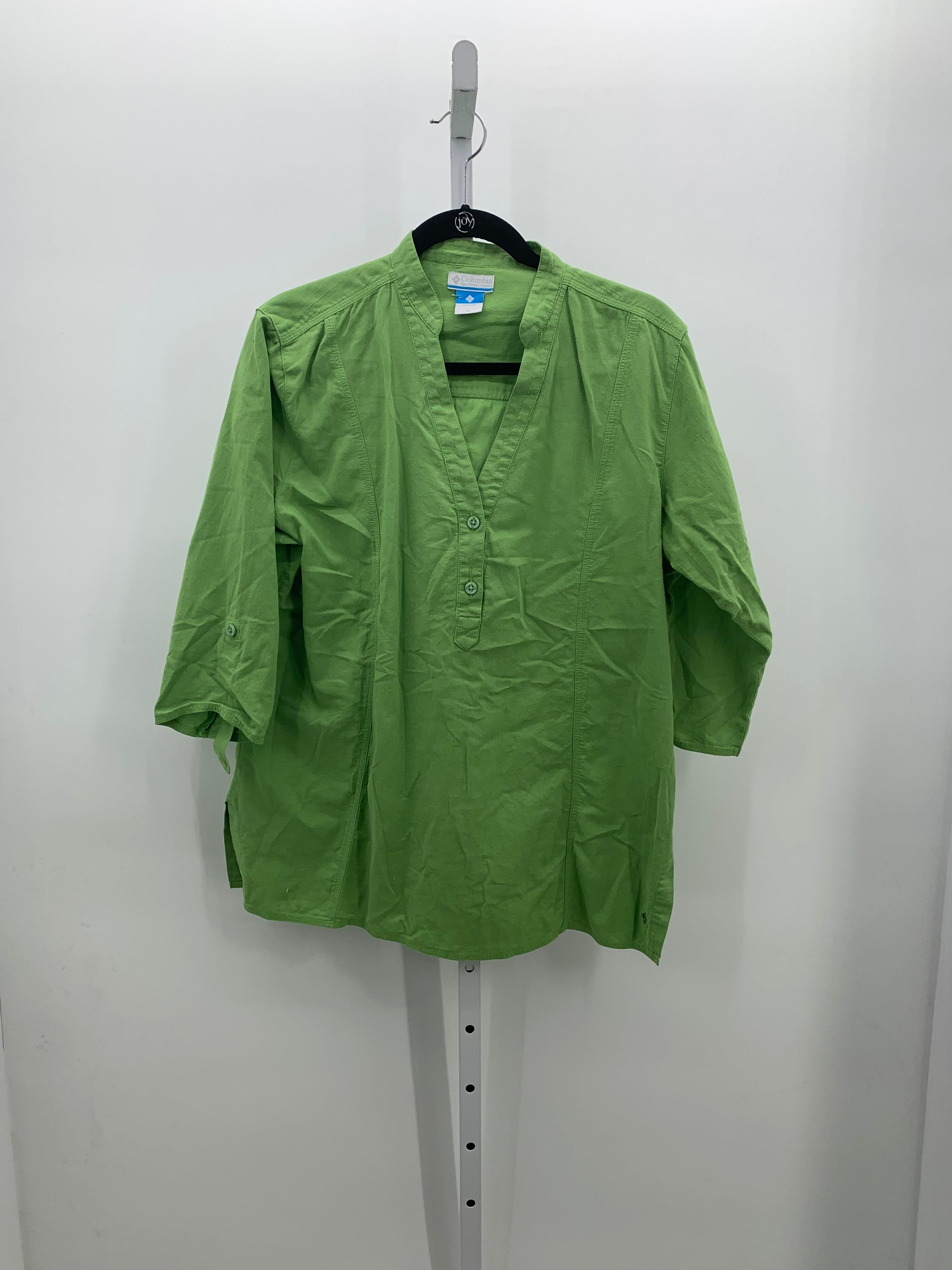 Columbia Size Extra Large Misses 3/4 Sleeve Shirt