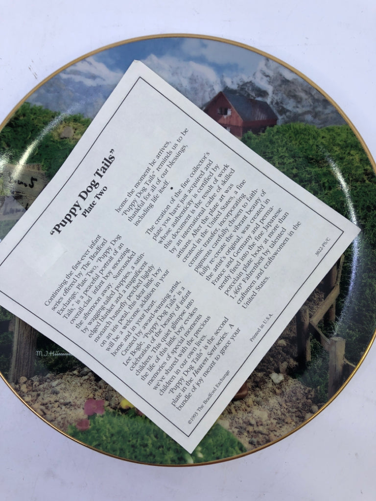 "COUNTRY CROSSROADS" HUMMEL PLATE.