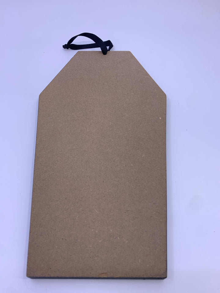 HOME SWEET HOME COFFIN WALL HANGING.