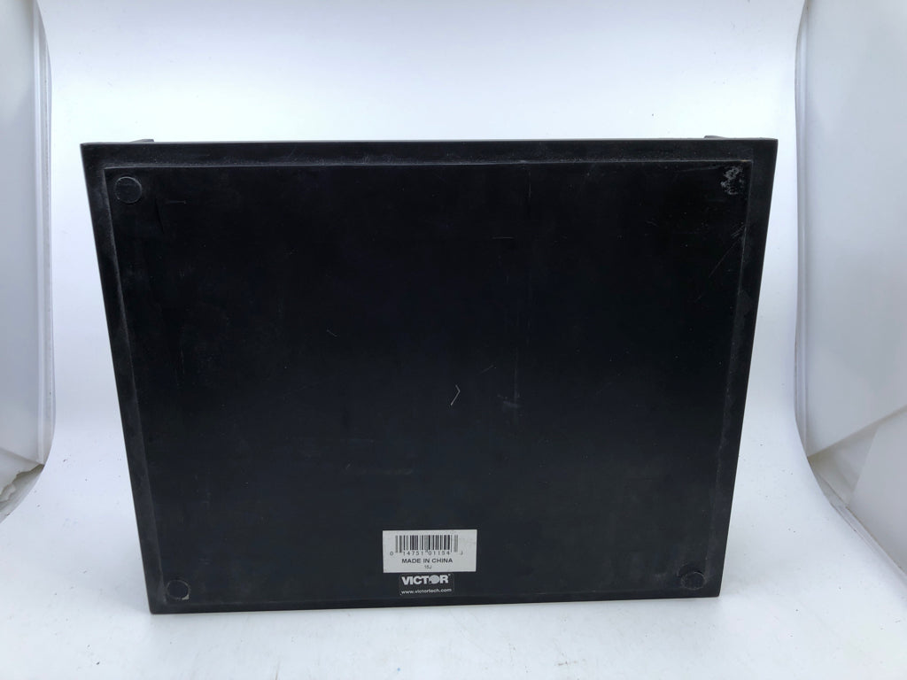 BLACK DESK FILE HOLDER.