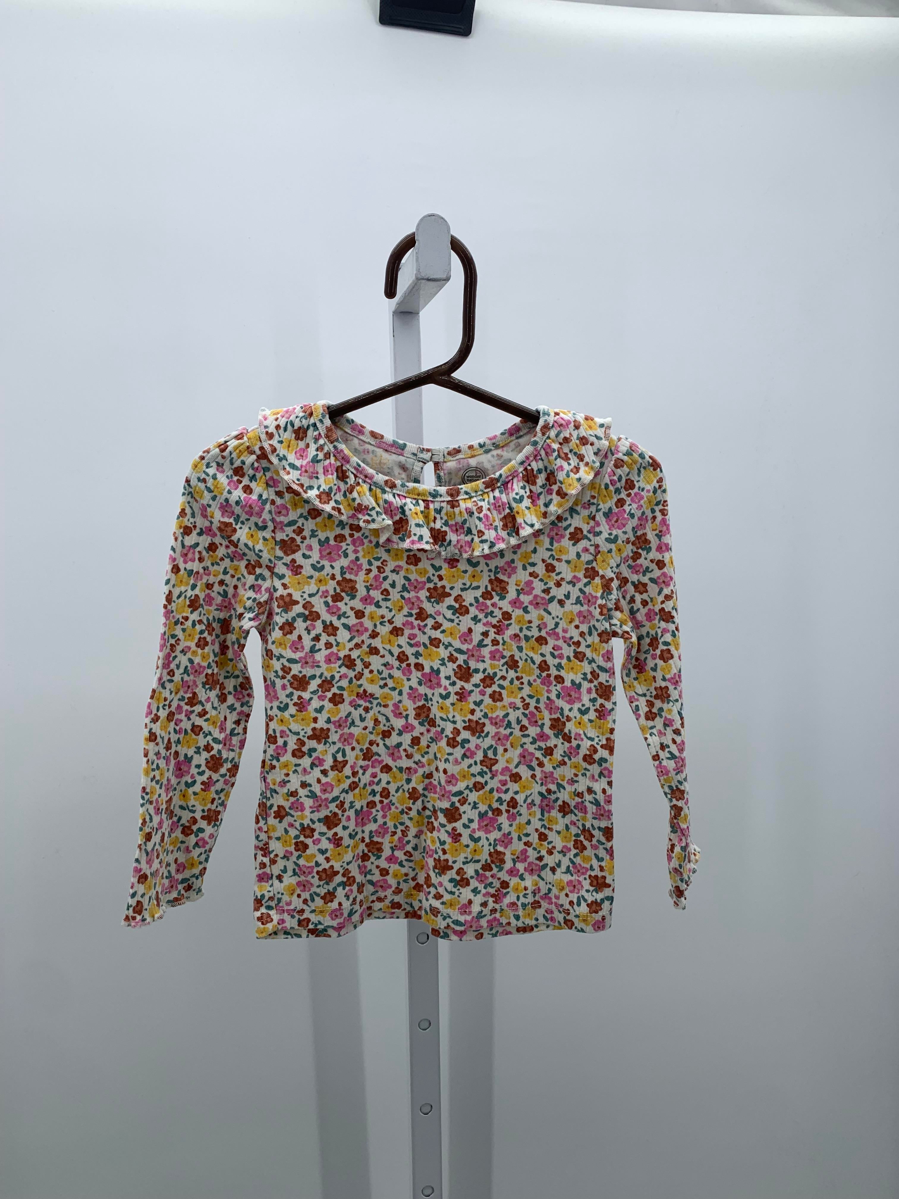Wonder Nation Size 3T Girls Long Sleeve Shirt
