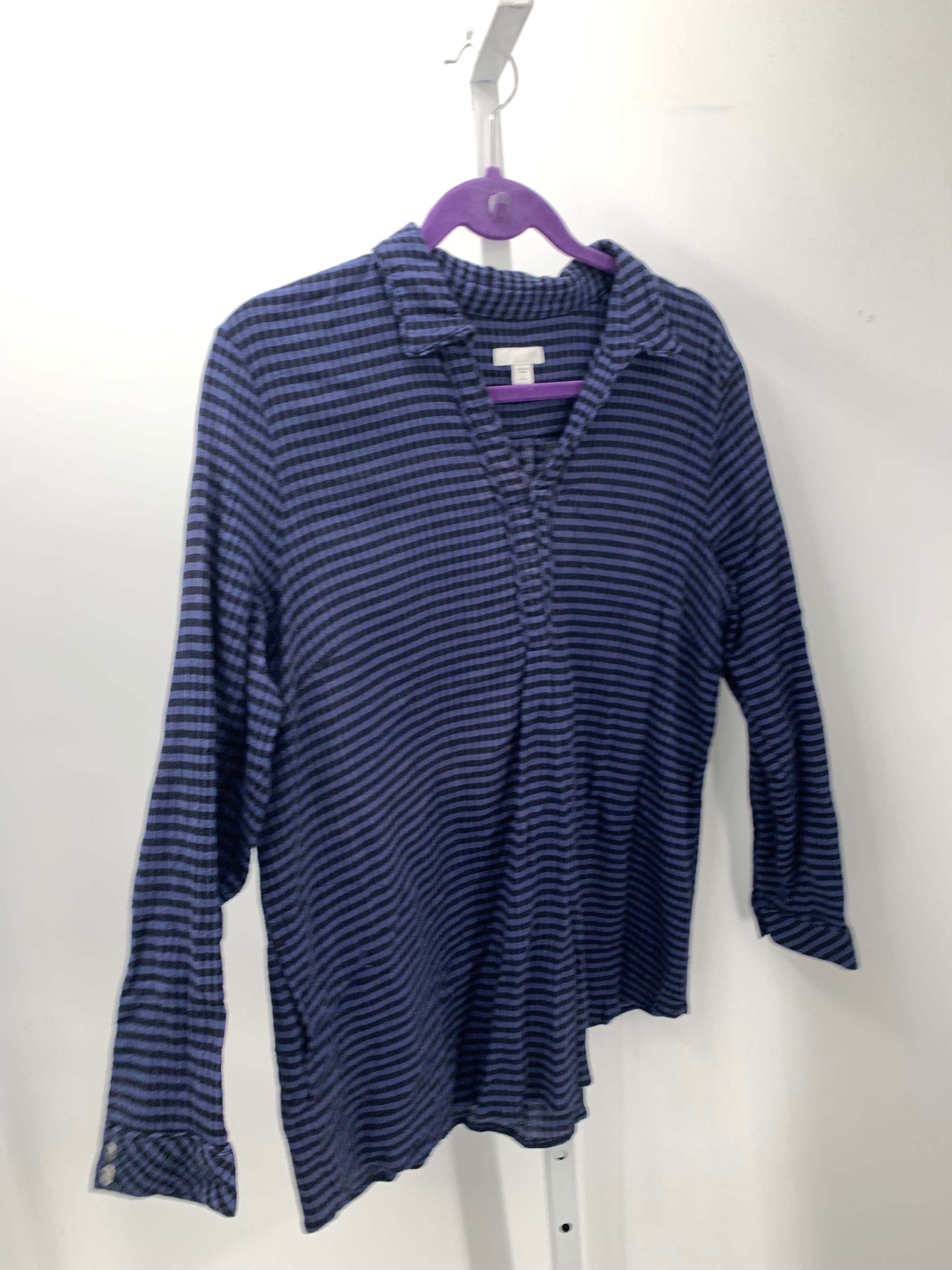 J-Jill Size Large Petite Petite Long Sleeve Shirt