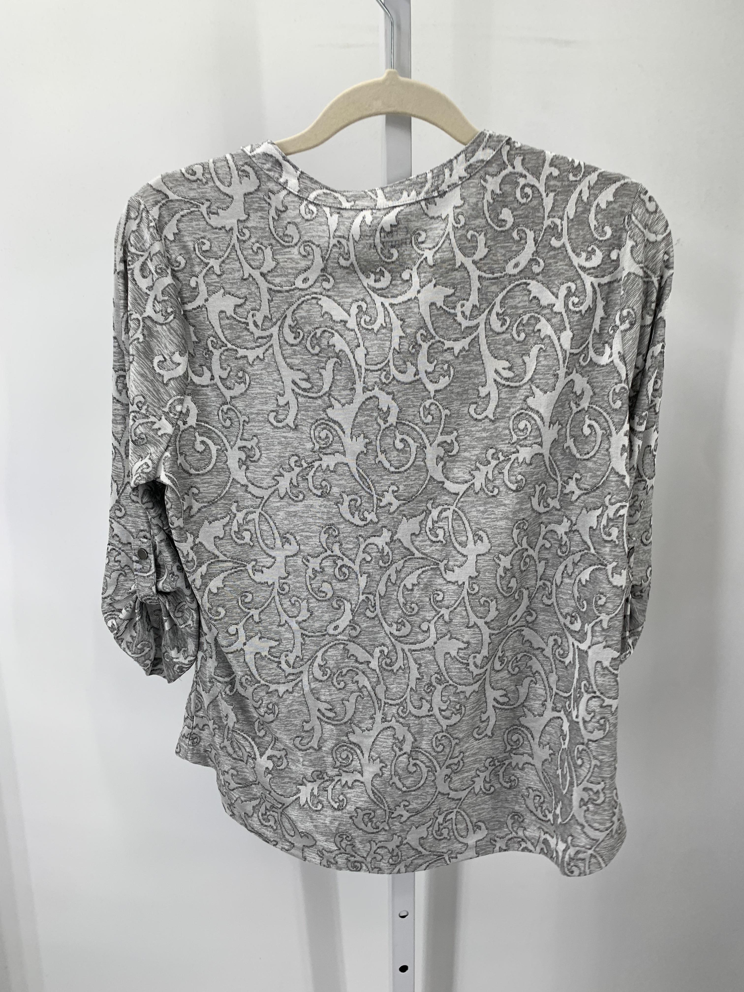 Croft & Barrow Size Medium Petite Petite 3/4 Sleeve Shirt