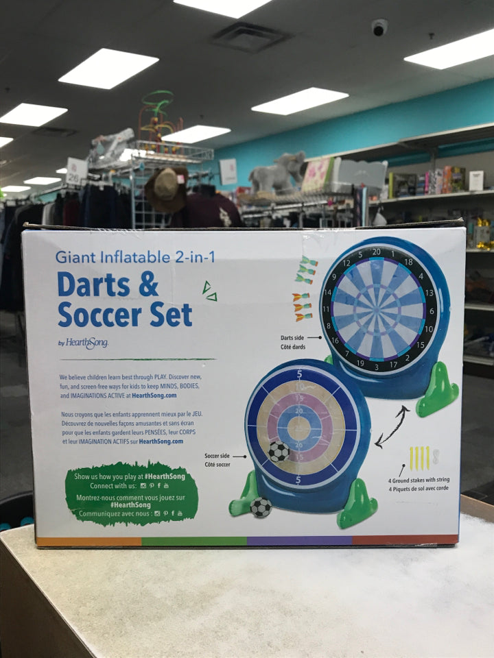 Hearthsong 2-in-1 Darts & Soccer Set
