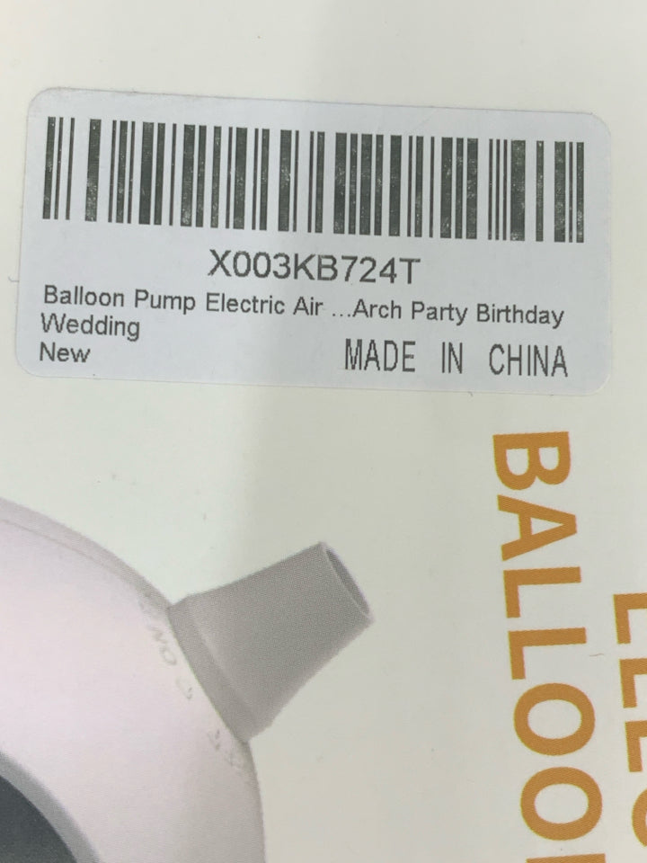 NIB ELECTRIC BALLOON PUMP