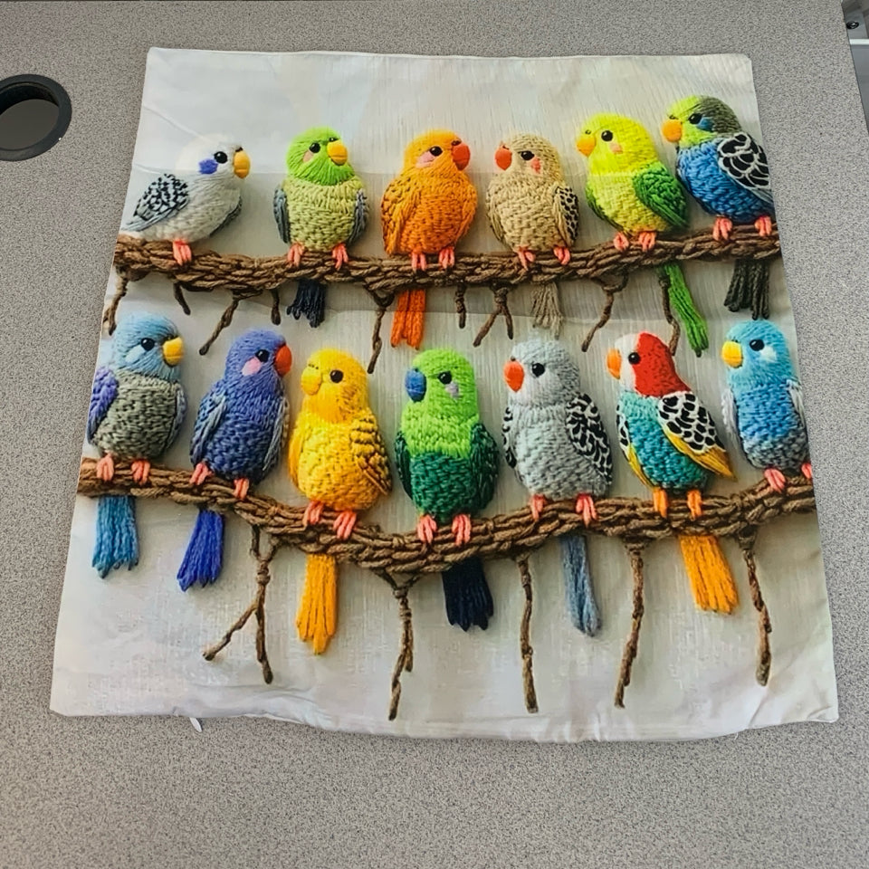 BIRD PRINT PILLOW SHAM.