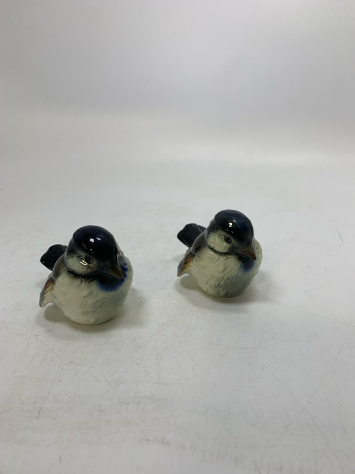 2 VTG GOEBEL PORCELAIN SPARROW CHICKADEES.