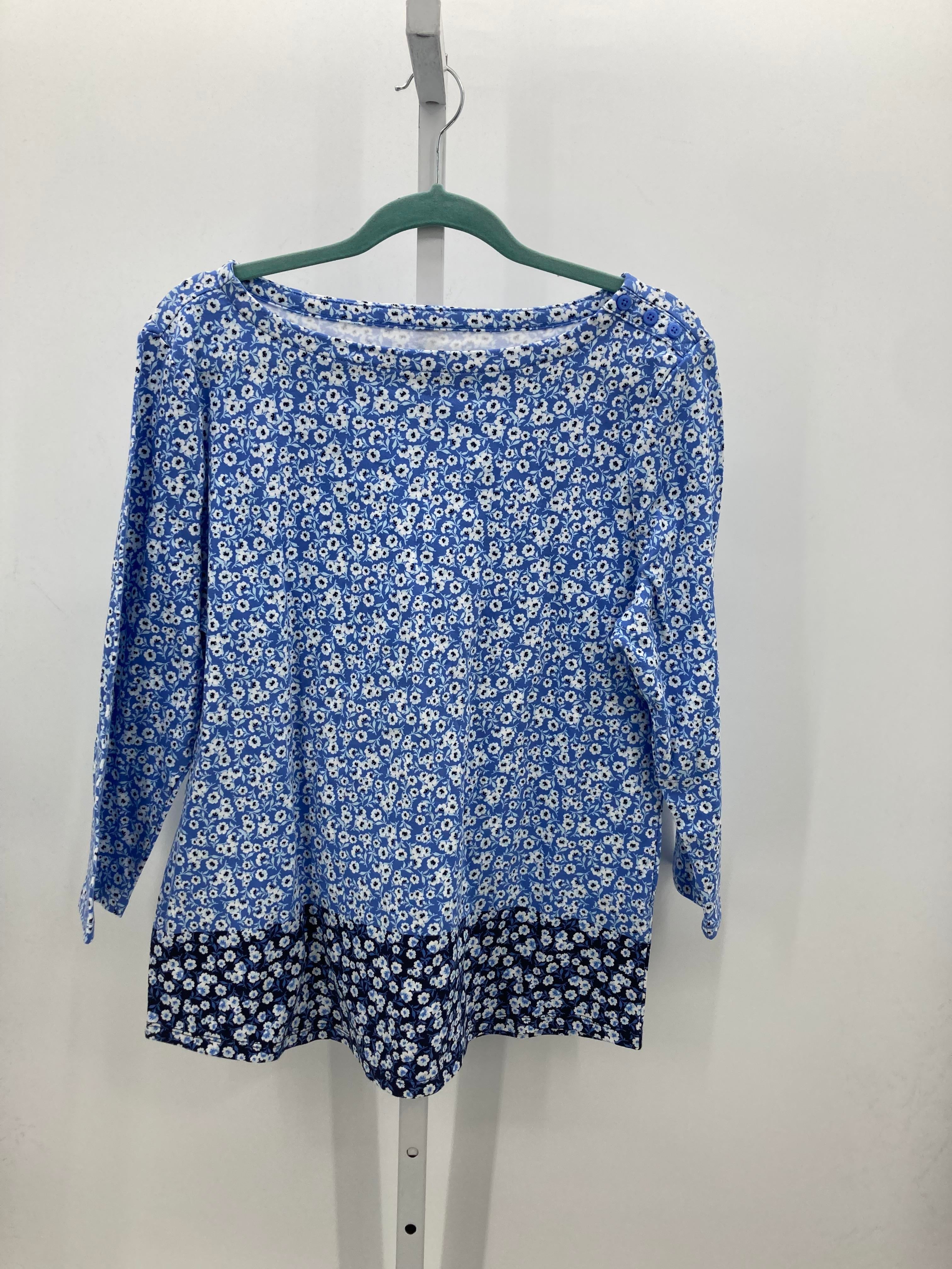 Charter Club Size Extra Large Misses 3/4 Sleeve Shirt