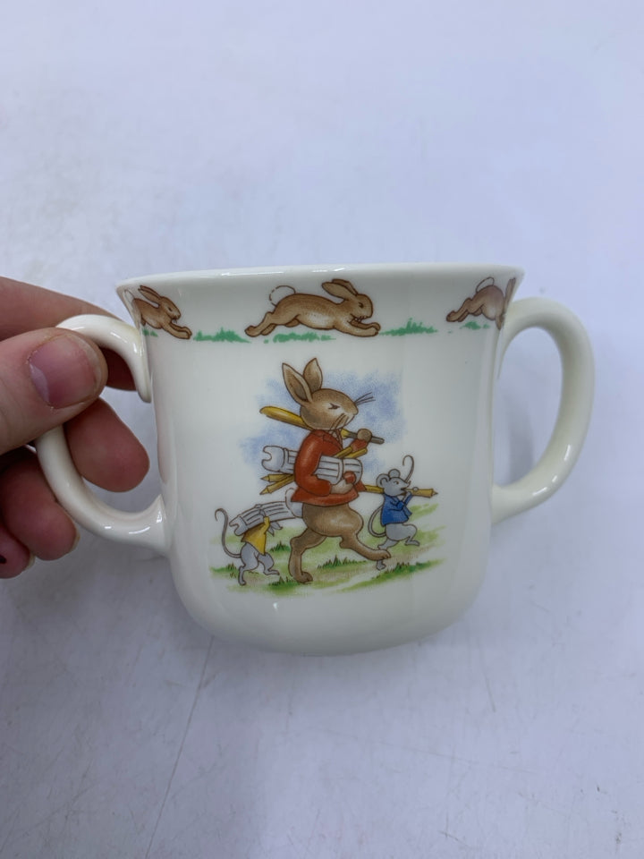 BUNNYKINS WHEELBARROW PLAY 2 HANDLED HUG A MUG.