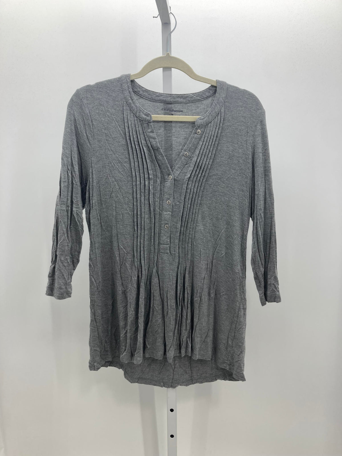 Croft & Barrow Size Medium Misses 3/4 Sleeve Shirt