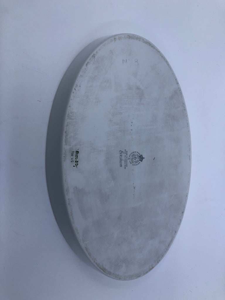 VTG OVAL BAKING DISH W CORN AND FRUIT- EVESHAM.