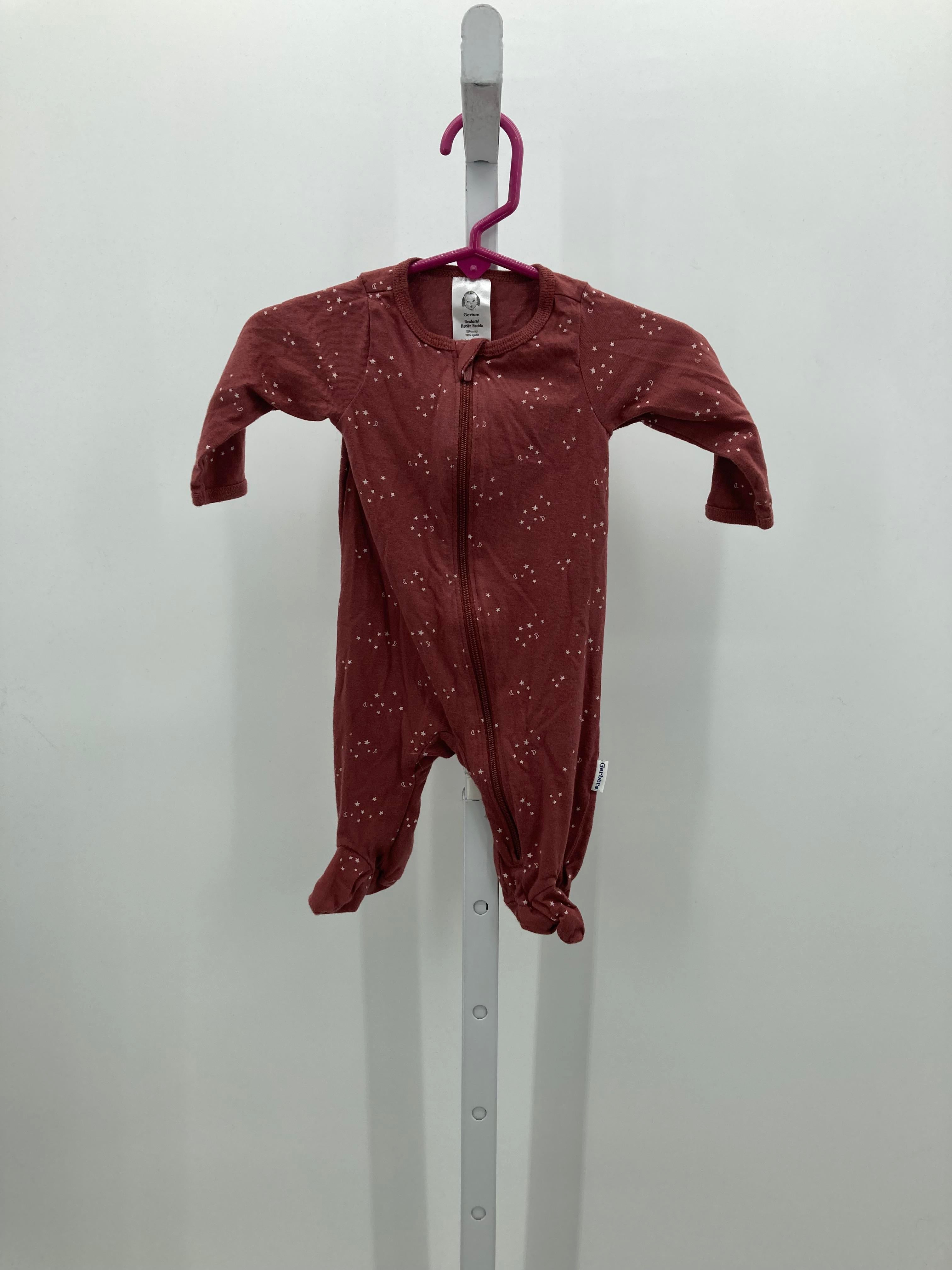 Gerber Size Newborn Girls Long Slv. Romper