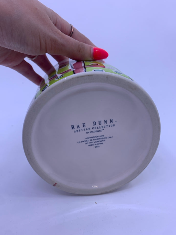 RAE DUNN GIVE WRAPPED PRESENT CANISTER.