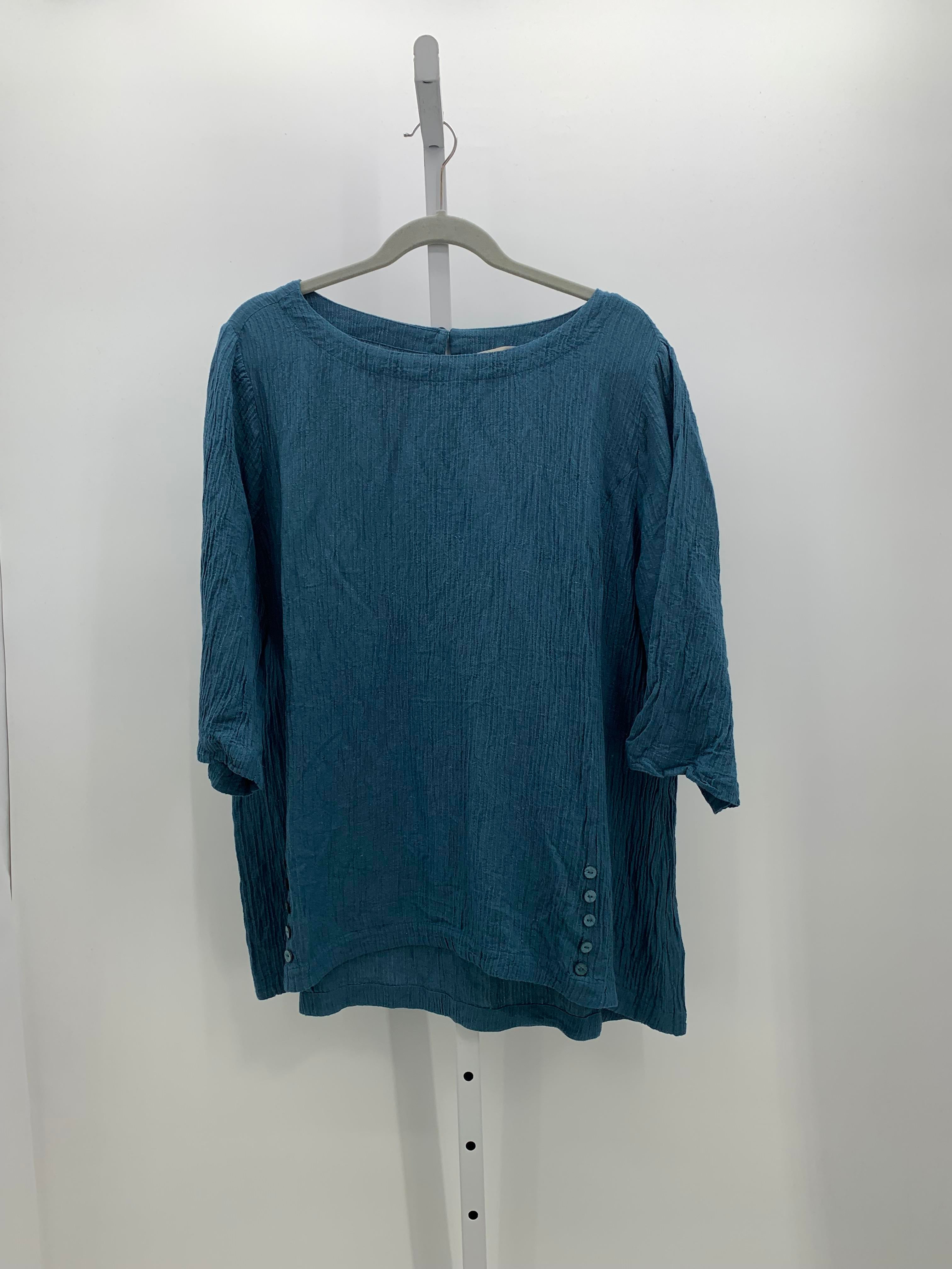 Soft Surroundings Size 1X Womens 3/4 Sleeve Shirt