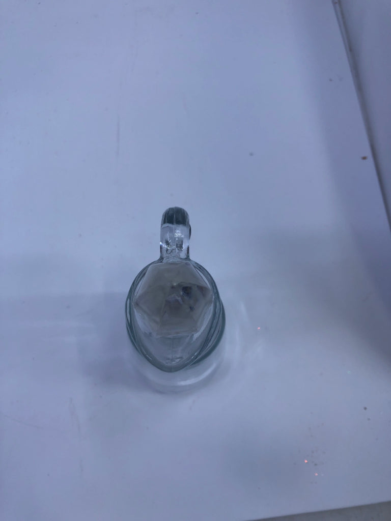 SMALL GLASS BOTTLE W STOPPER.