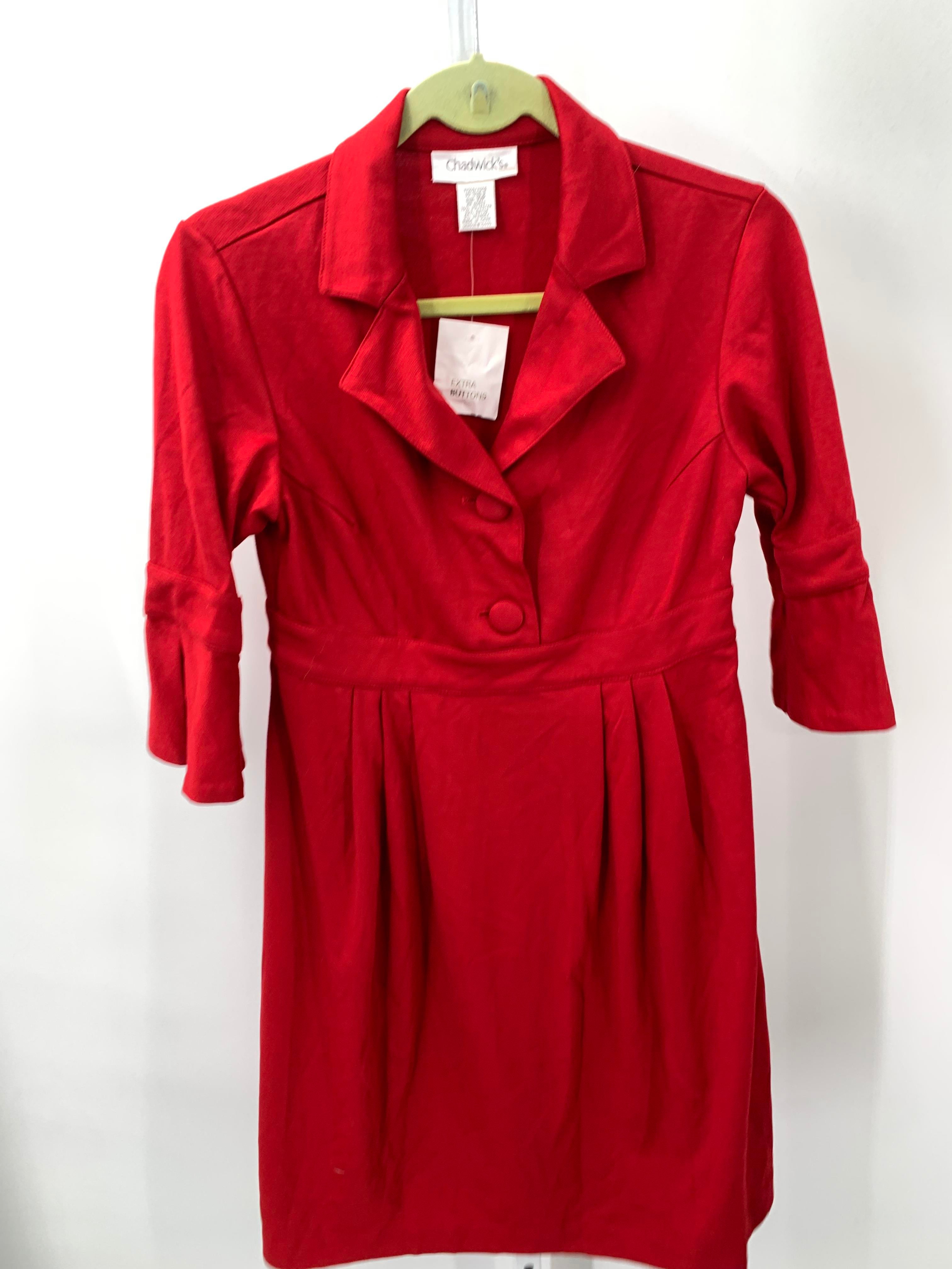 Chadwicks Size 10 Petite Petite Short Sleeve Dress