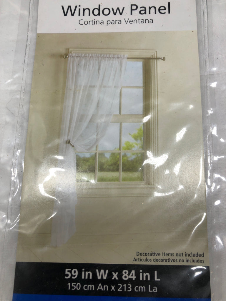 NIP SHEER VOILE WINDOW PANEL.
