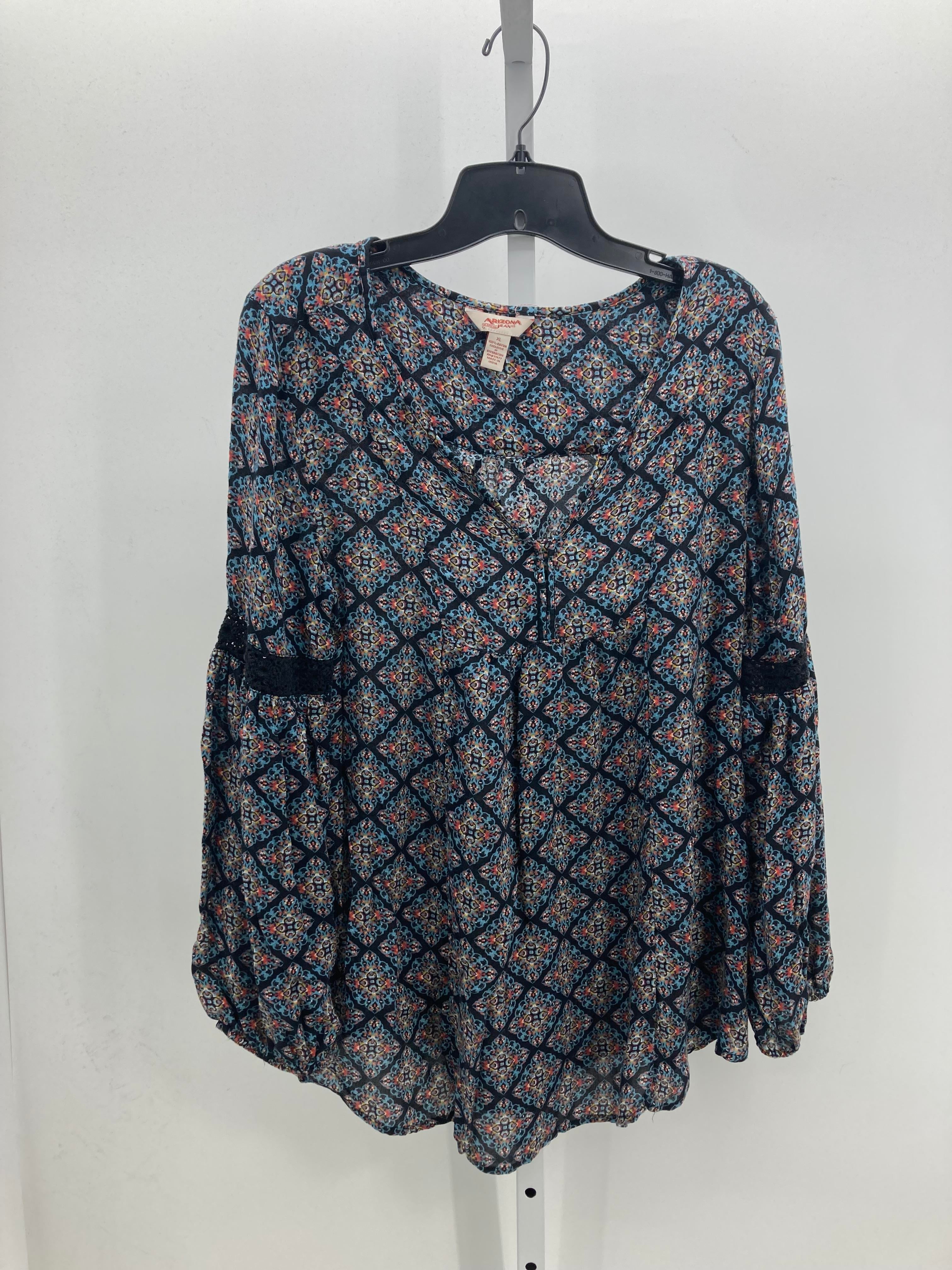 Arizona Size Extra Large Juniors Long Sleeve Shirt