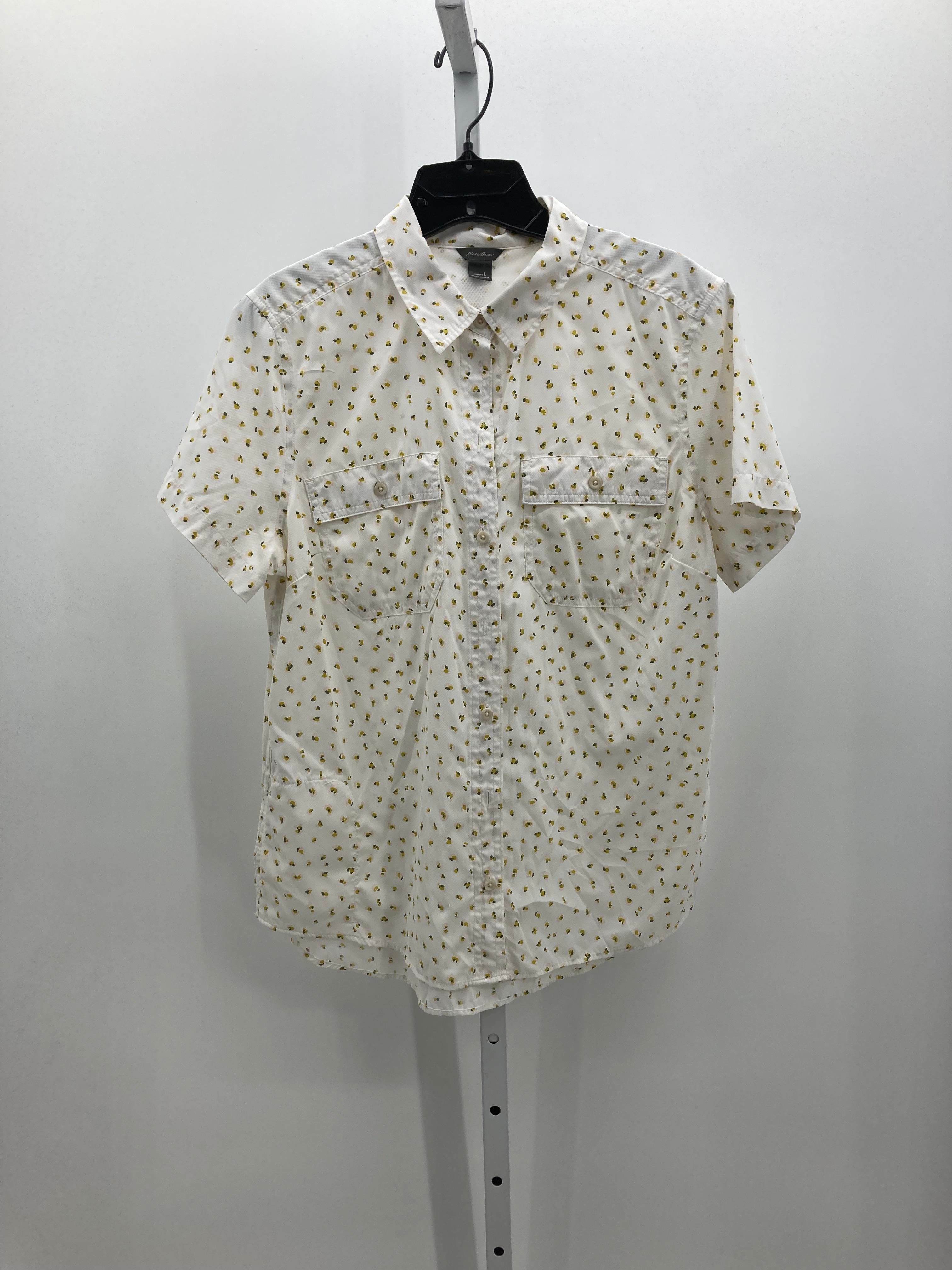 Eddie Bauer Size Large Misses Short Sleeve Shirt