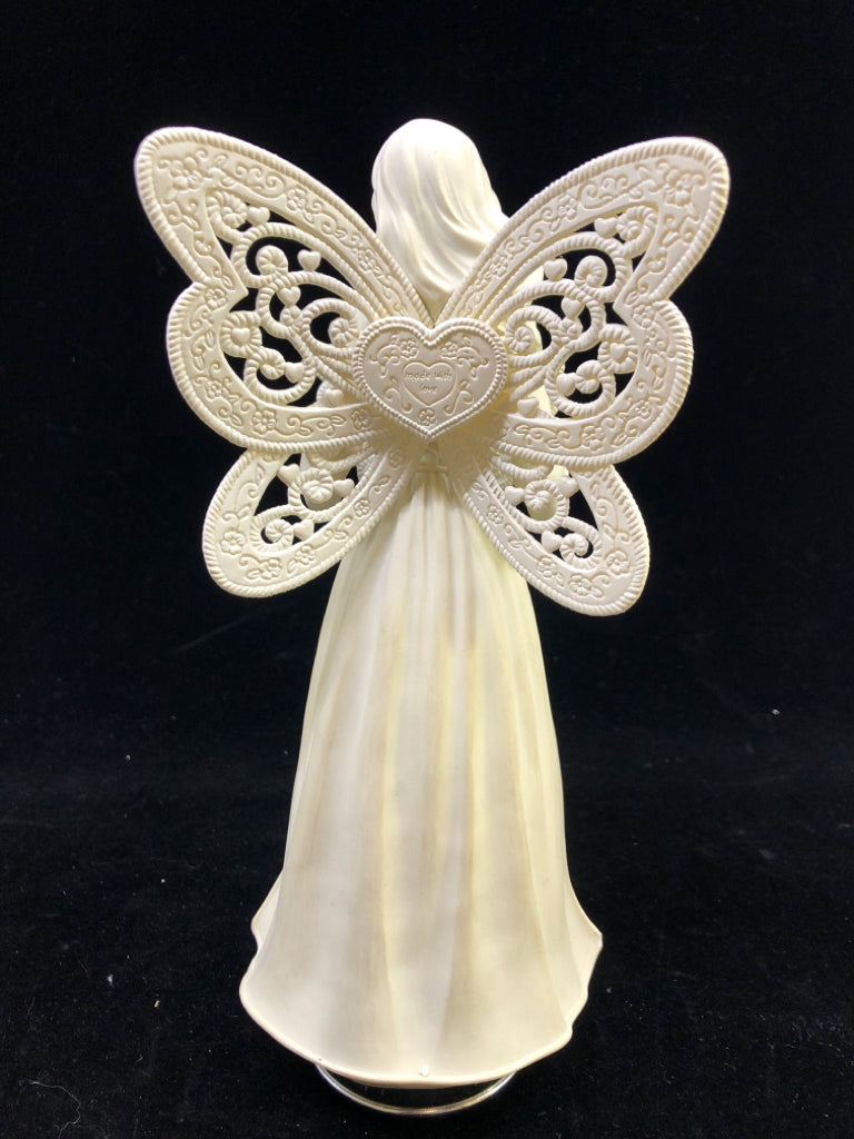 "EXPECT MIRACLES" ANGEL FIGURINE MUSIC BOX "PECHELBEL'S CANON".