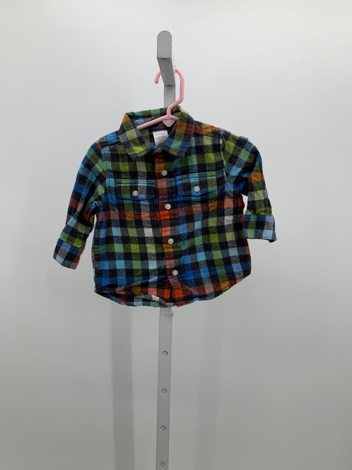 PLAID BTN DOWN